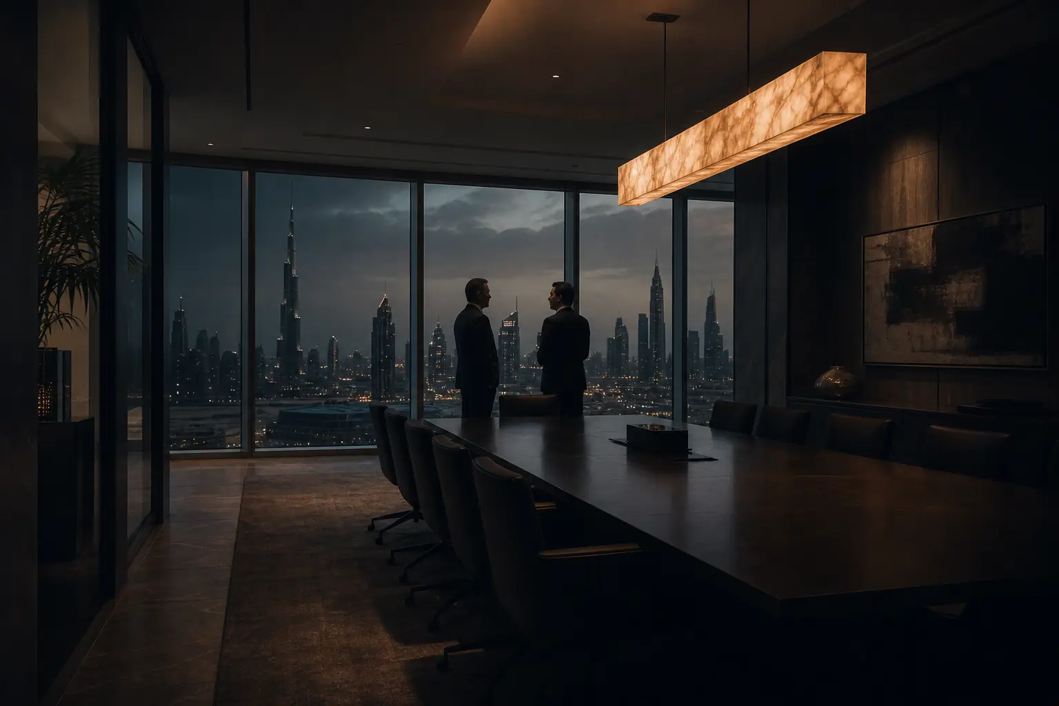A senior leadership team in a Austin boardroom